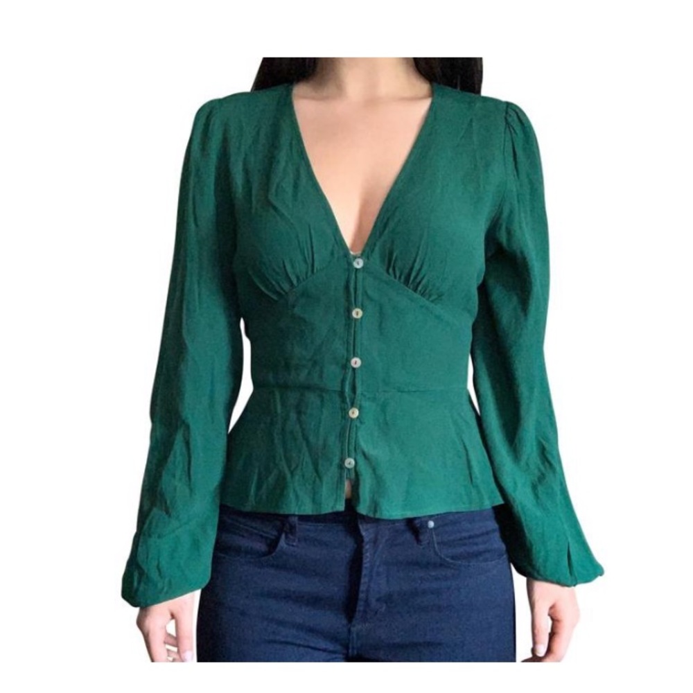 Wilfred Prairie Blouse (in green)